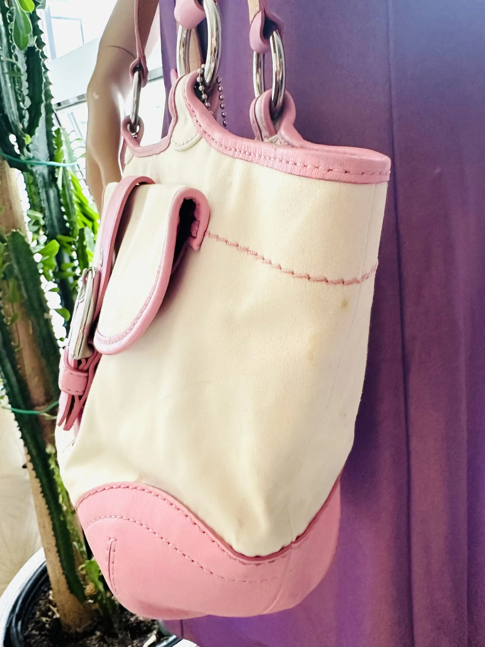 Coach 1882 Soho Twill Pink Tote — image 12