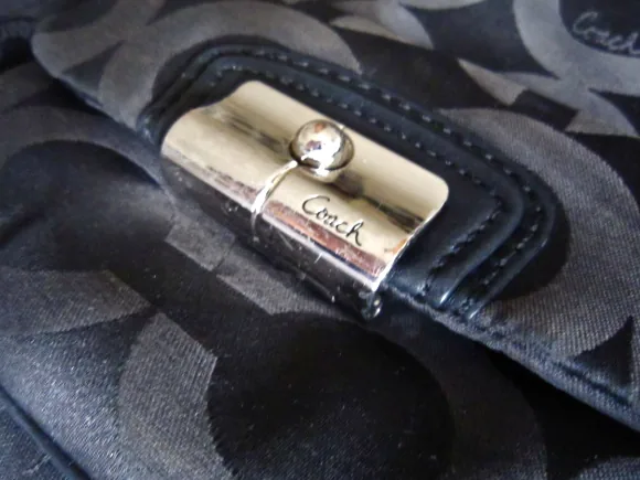 Coach Black Kristin Op Art Handbag — image 2
