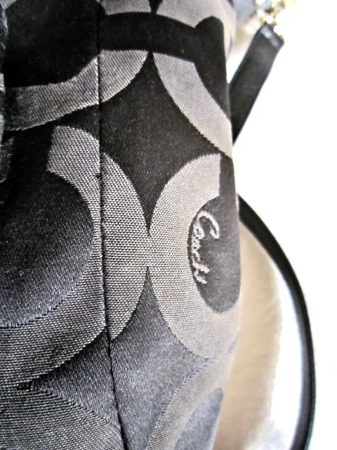 Coach Black Kristin Op Art Handbag — image 3