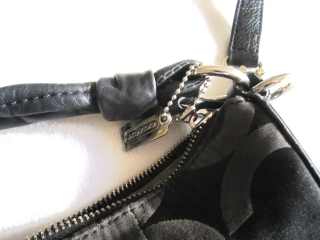 Coach Black Kristin Op Art Handbag — image 4