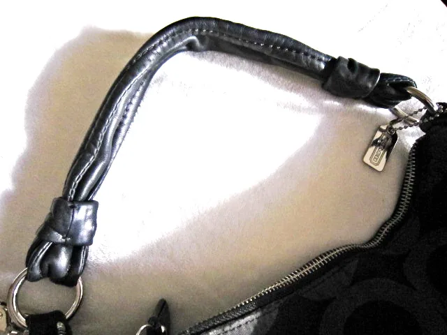 Coach Black Kristin Op Art Handbag — image 5