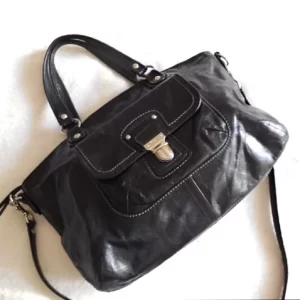 Coach Black Leather Kristin Handbag