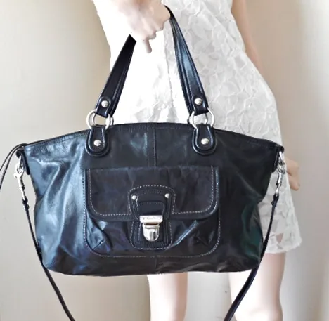 Coach Black Leather Kristin Handbag — image 3