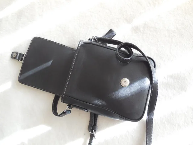 Coach Black Leather Messenger Bag — image 4