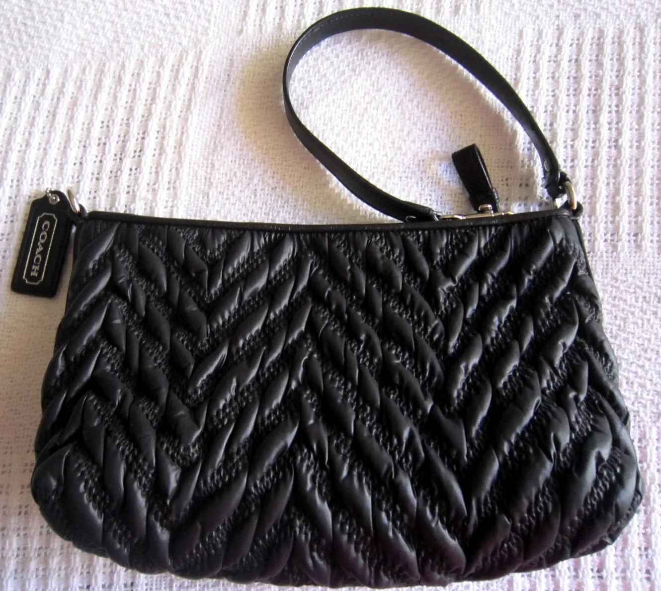 Coach Black Madison Gathered Handbag — image 3