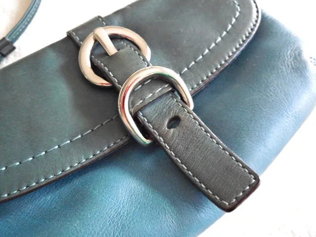Coach Blue Leather Wristlet Clutch — image 2