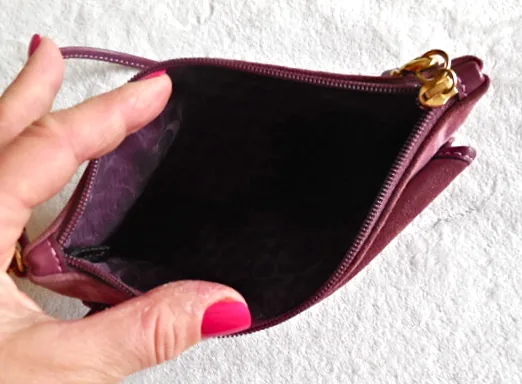 Coach Burgundy Suede Wristlet — image 6