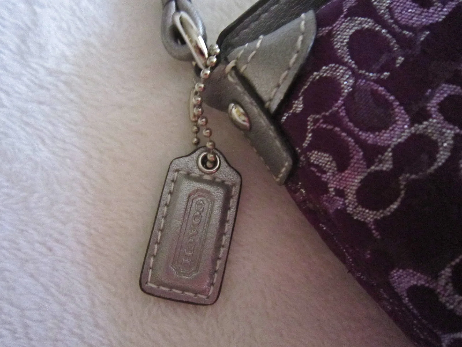 Coach Signature Purple Pochette — image 5