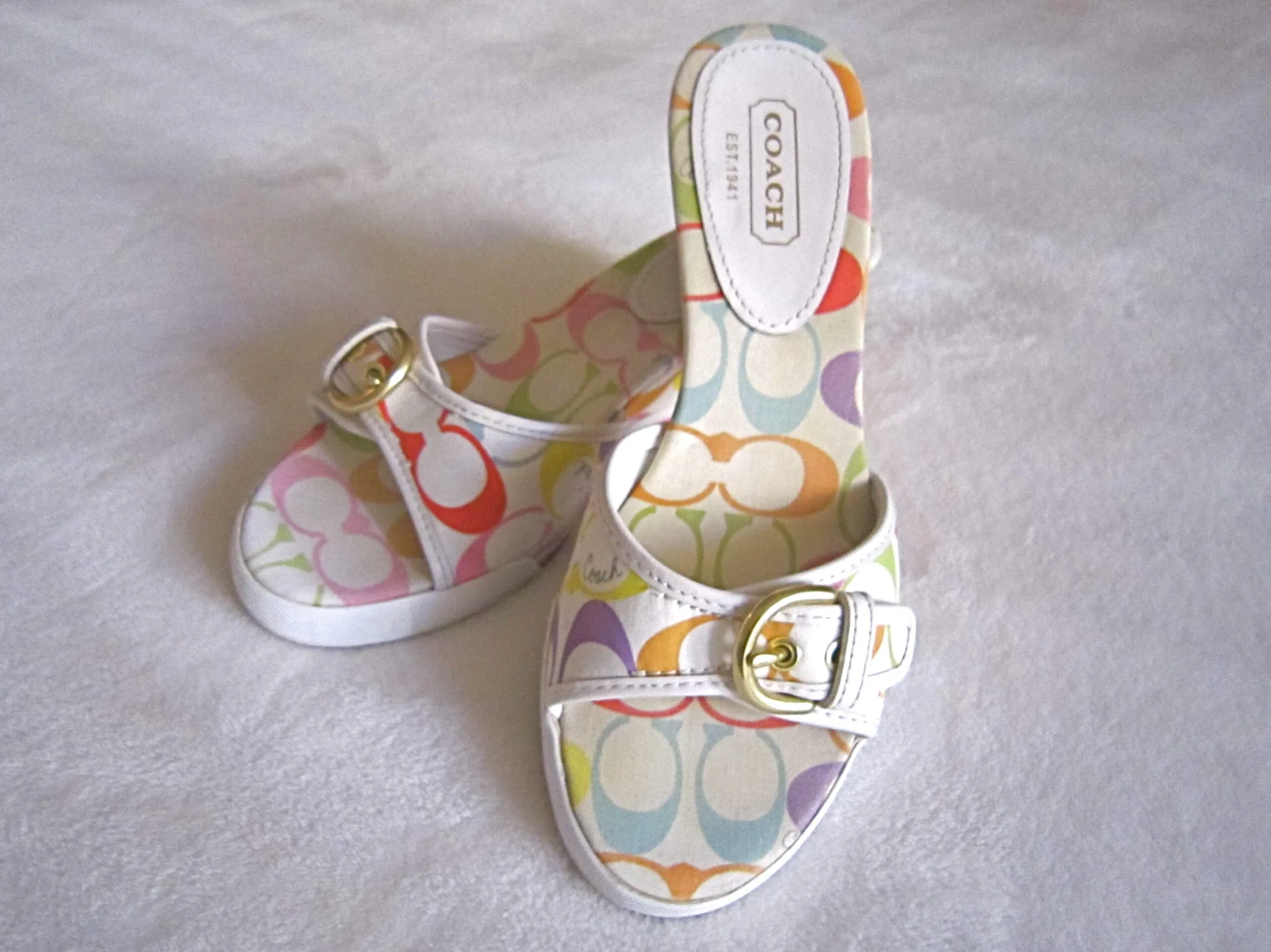 Coach Perry Multicolour Sandals/Sz. 7