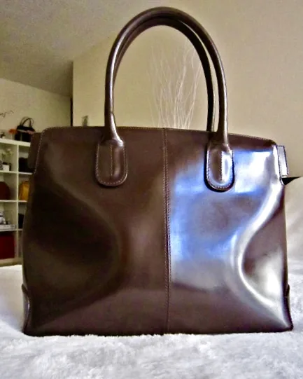 Cristian Brown Patent Leather Tote