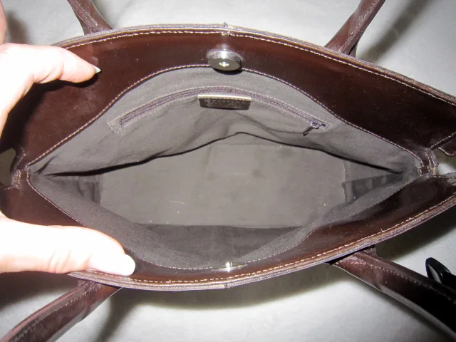 Cristian Brown Patent Leather Tote — image 6