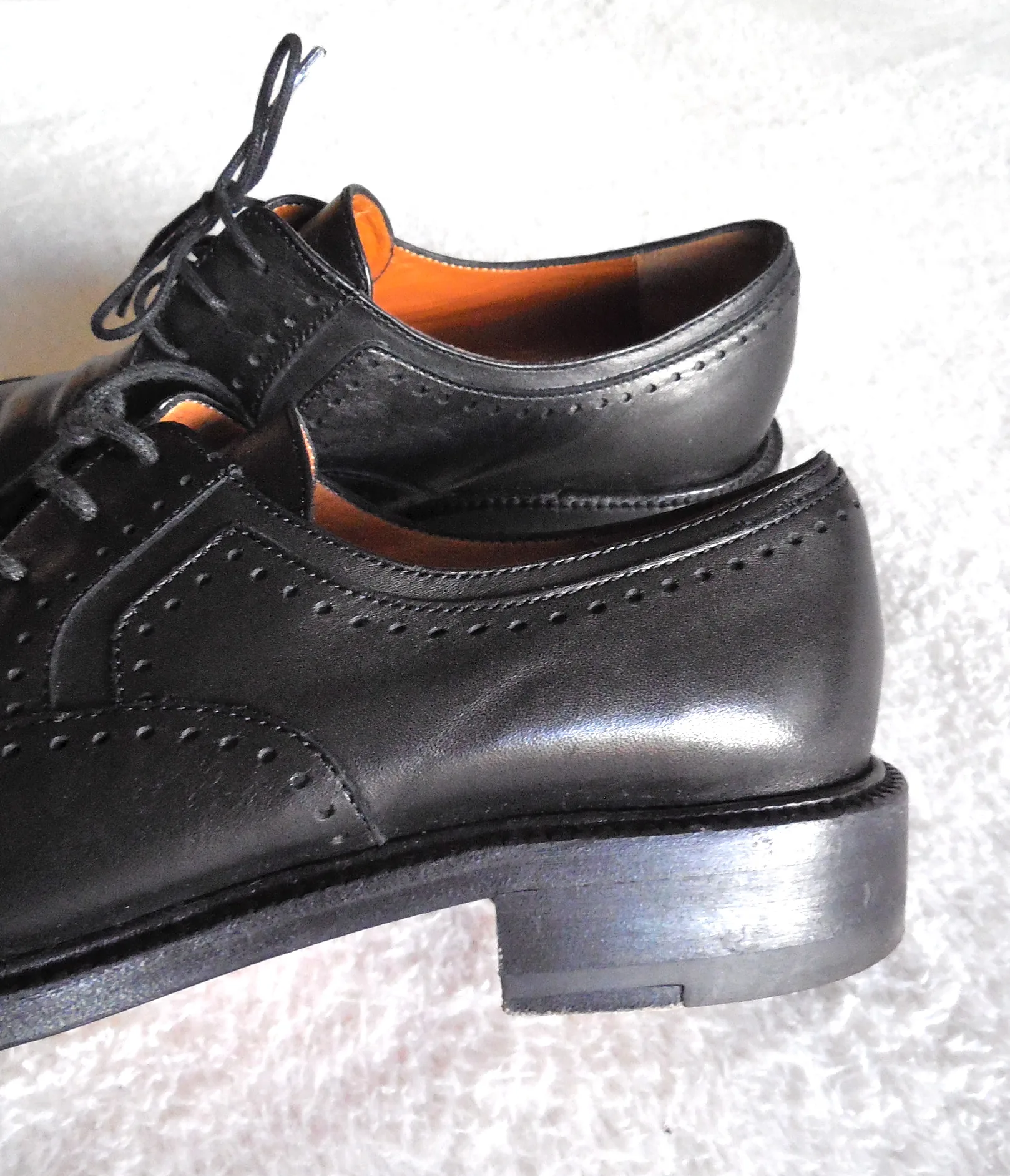 Duccio Del Duca Milano Black Leather Oxford Shoes /Size 36.5 — image 4