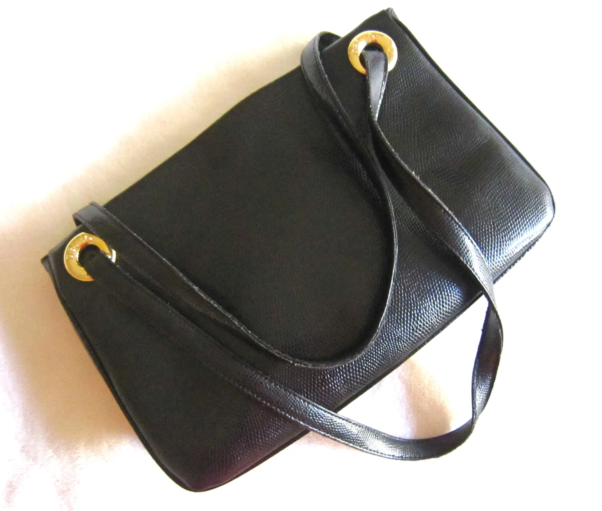 Desmo Black Snakeskin Leather Handbag — image 2