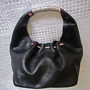 Dolce & Gabbana Black Leather Hobo Bag