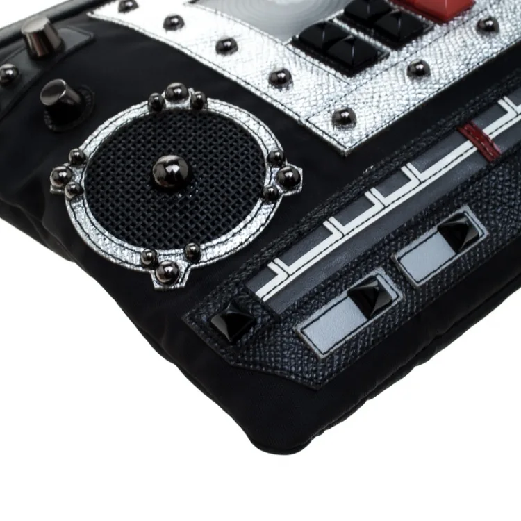 Dolce & Gabbana Black Boombox Radio Zip Clutch — image 5