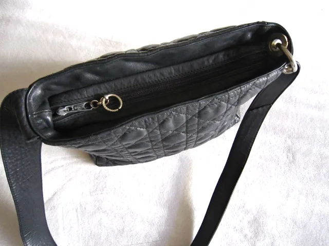 Christian Dior Lady Dior Cannage Black Quilted Leather Handbag — image 4