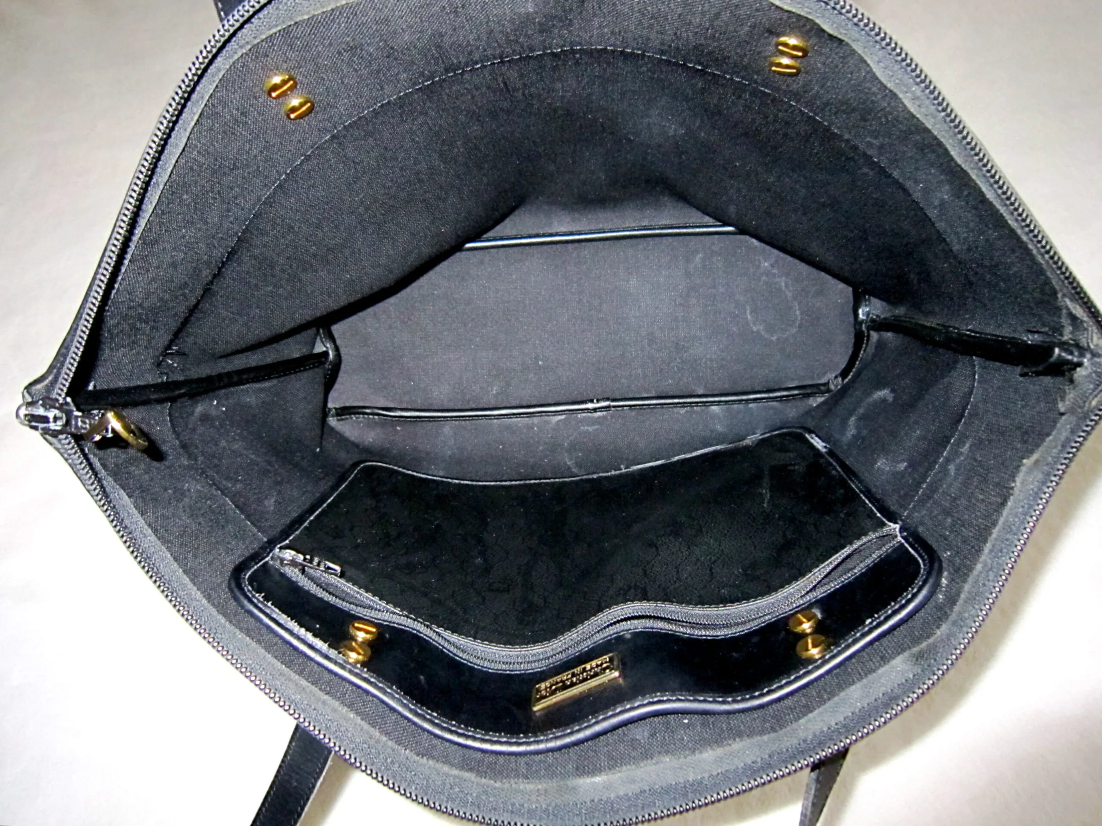 Christian Dior Vintage Leather Tote Bag — image 8