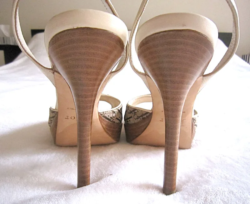 Christian Dior Platform Slingback Signature Sandals 34 1/2 — image 2
