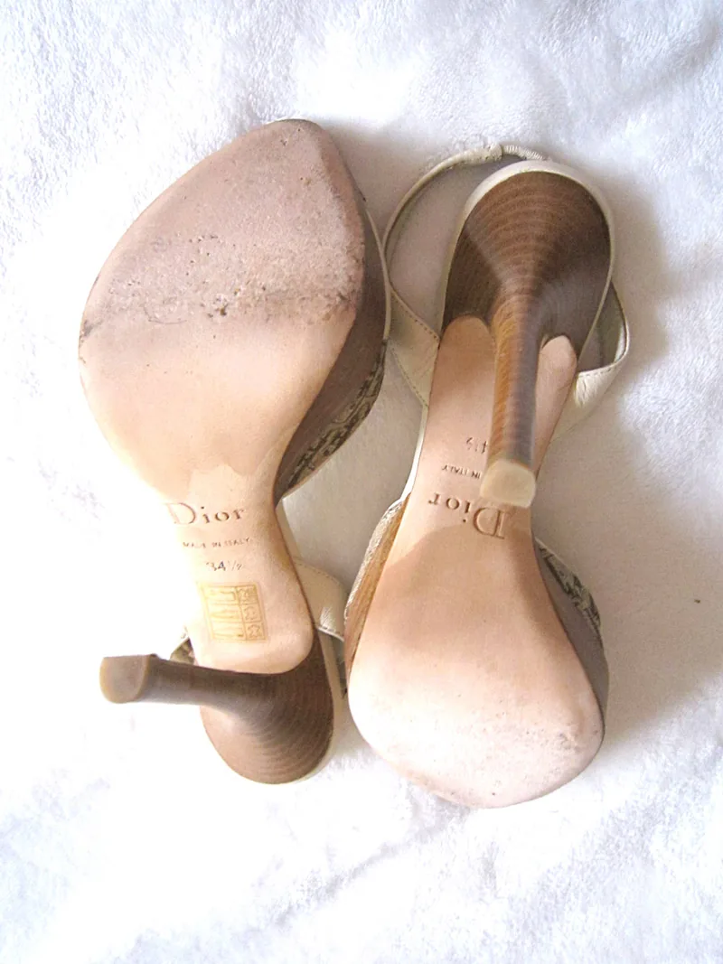 Christian Dior Platform Slingback Signature Sandals 34 1/2 — image 3