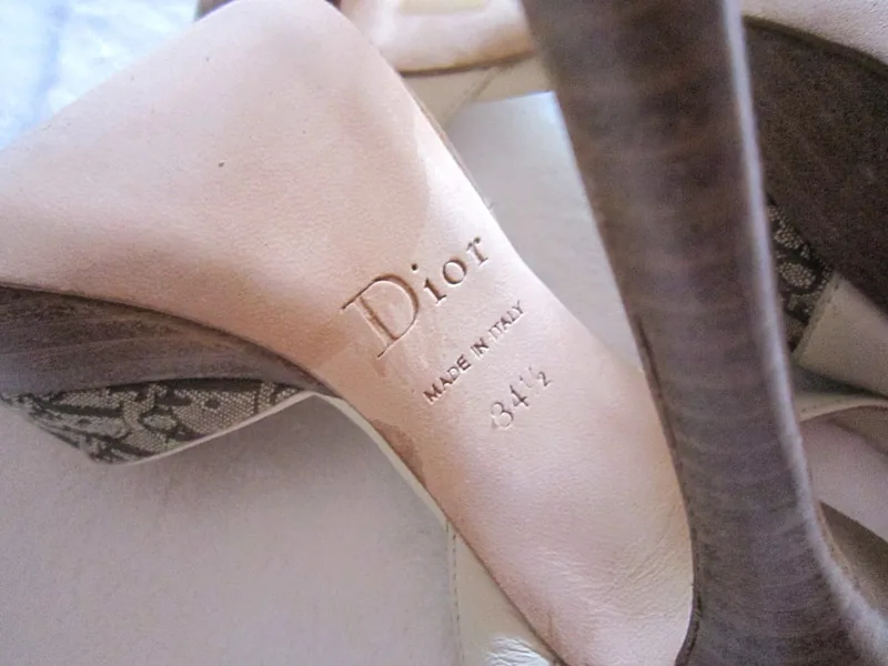 Christian Dior Platform Slingback Signature Sandals 34 1/2 — image 4