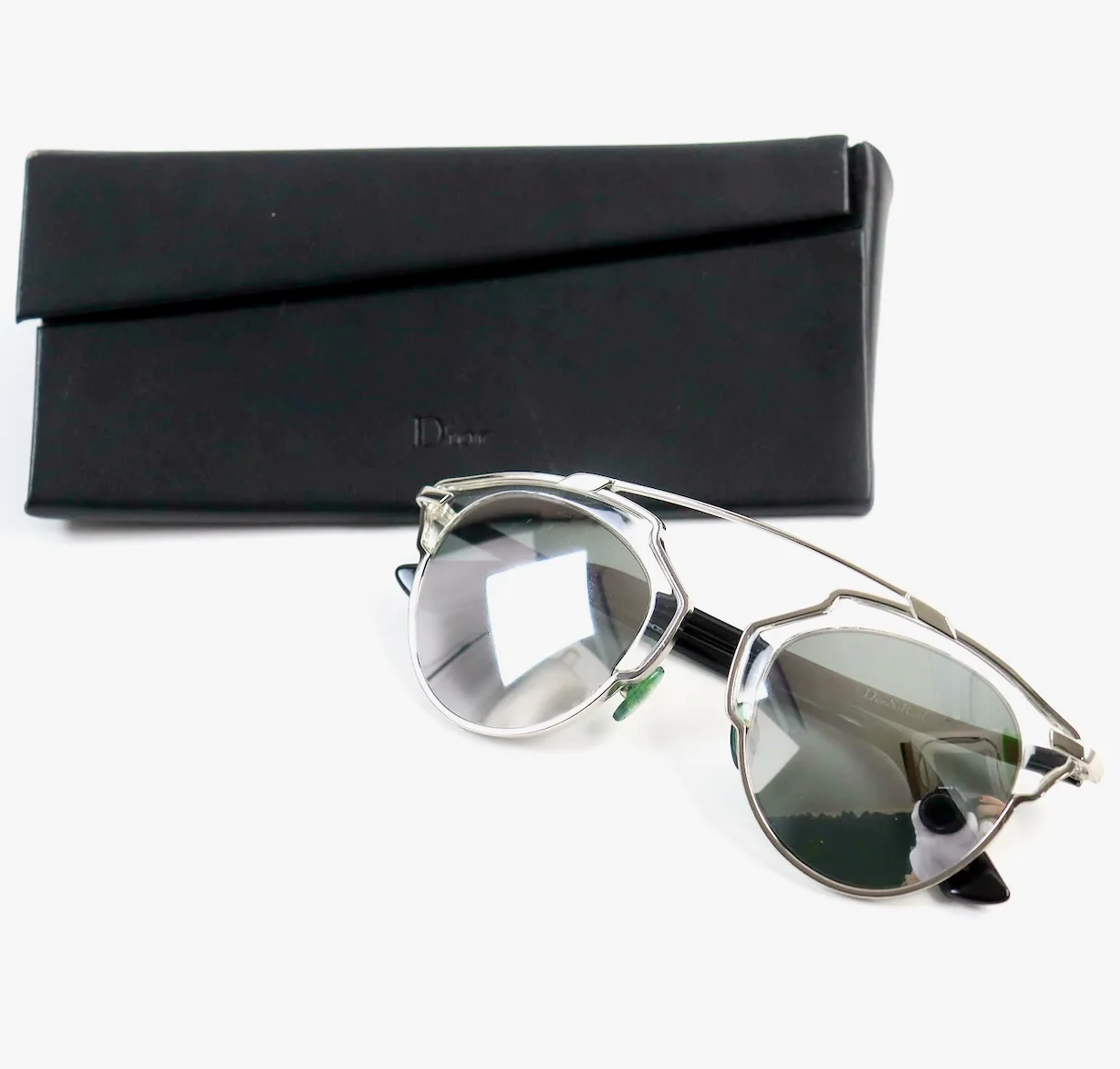 Christian Dior So Real Mirror Sunglasses/Silver Made in Italy