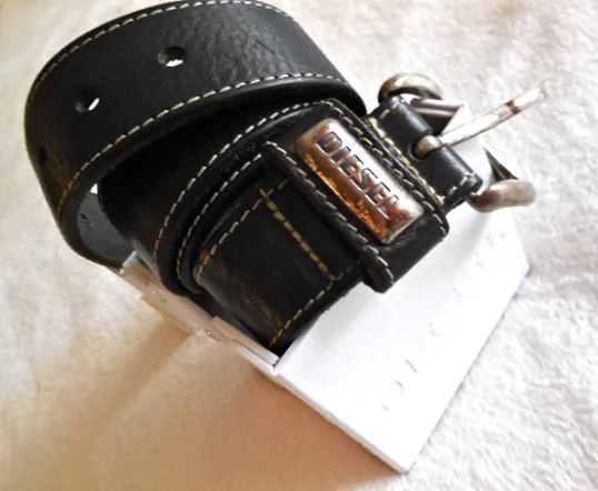 Diesel Black Boston Leather Belt — image 2