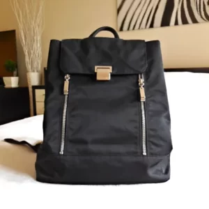 DKNY Signature Black Nylon Backpack
