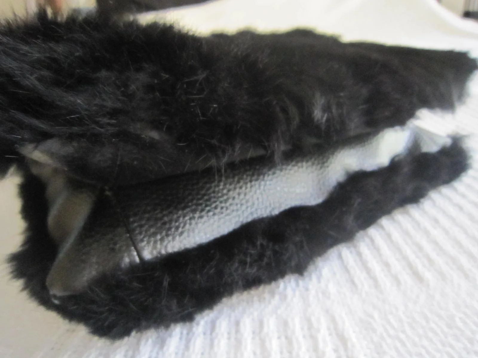 Di Piu Fur & Leather Messenger Bag — image 4