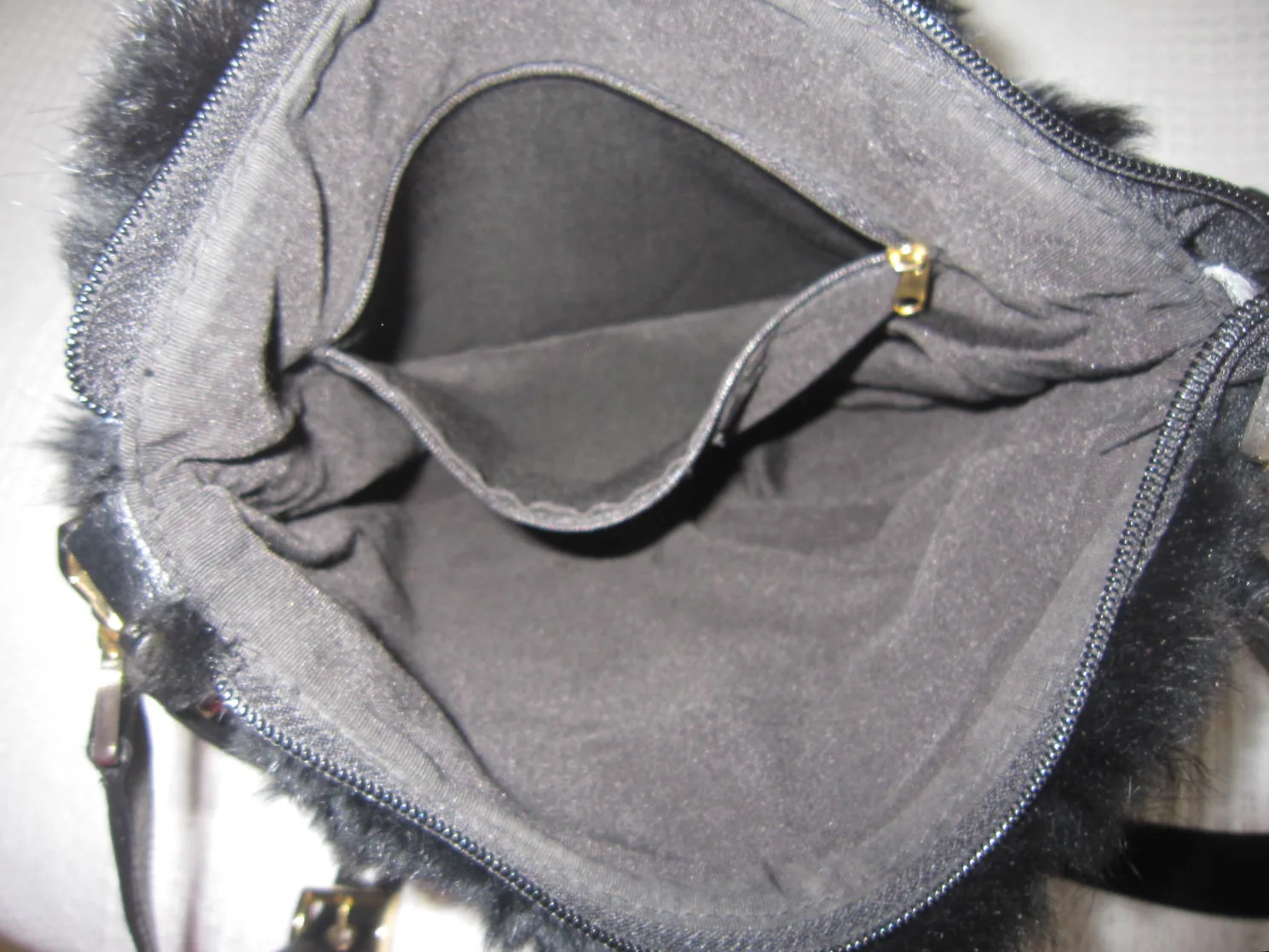 Di Piu Fur & Leather Messenger Bag — image 6