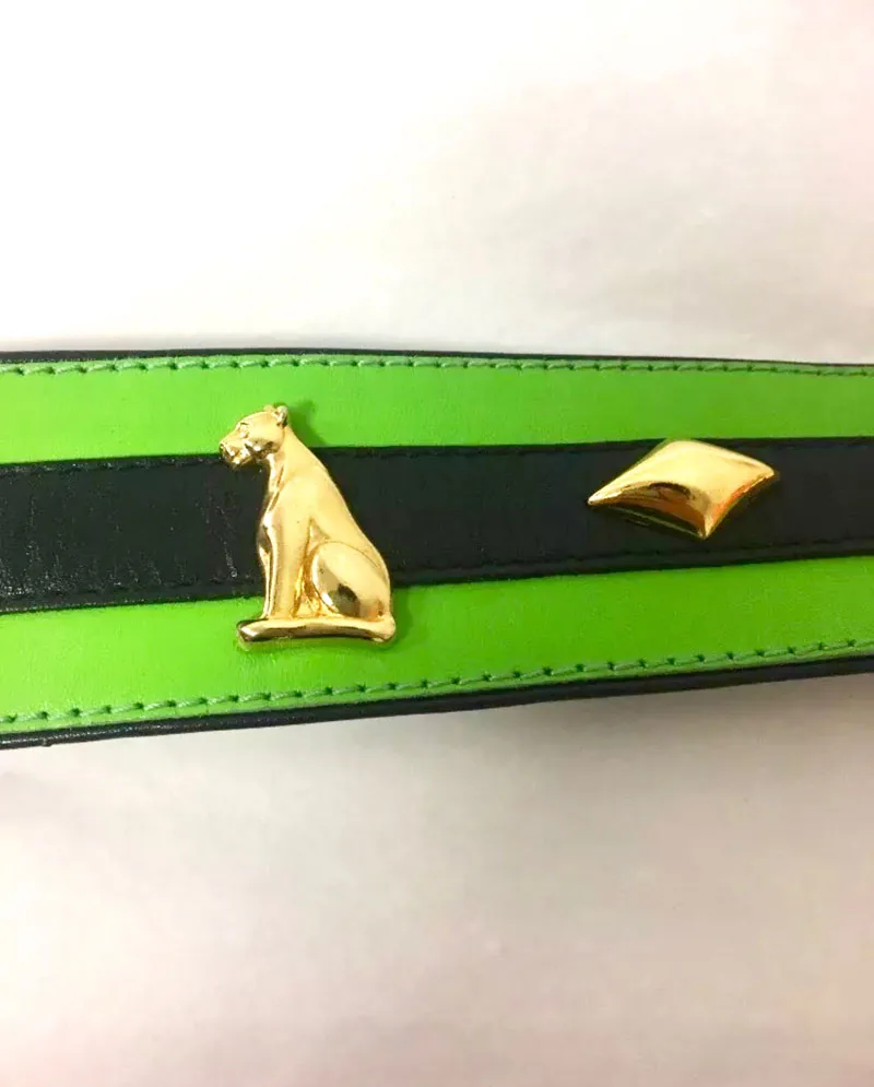 Escada Green Leather Charm Belt — image 2