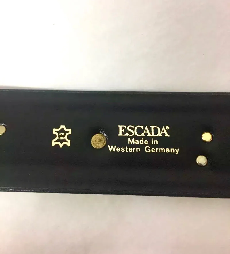Escada Green Leather Charm Belt — image 5