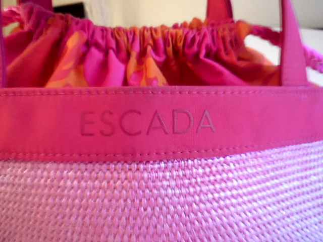 Escada Tropical Punch Woven Beach Tote — image 2