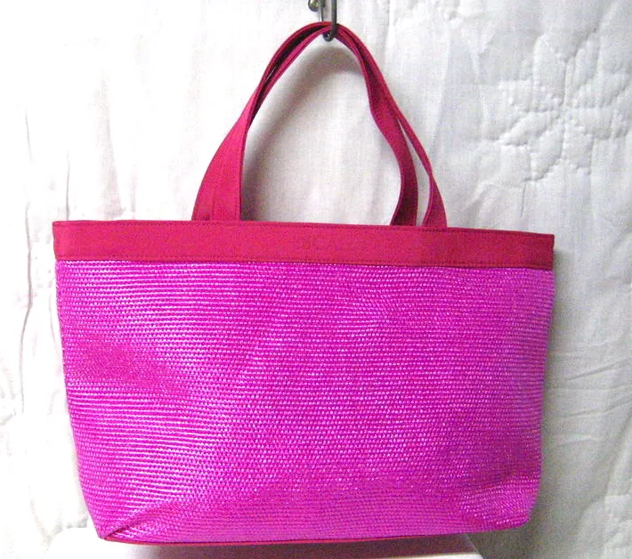 Escada Tropical Punch Woven Beach Tote — image 3