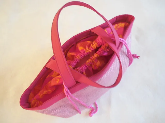 Escada Tropical Punch Woven Beach Tote — image 5