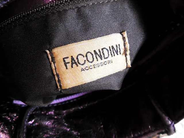 Facondini Purple Leather Handbag — image 6