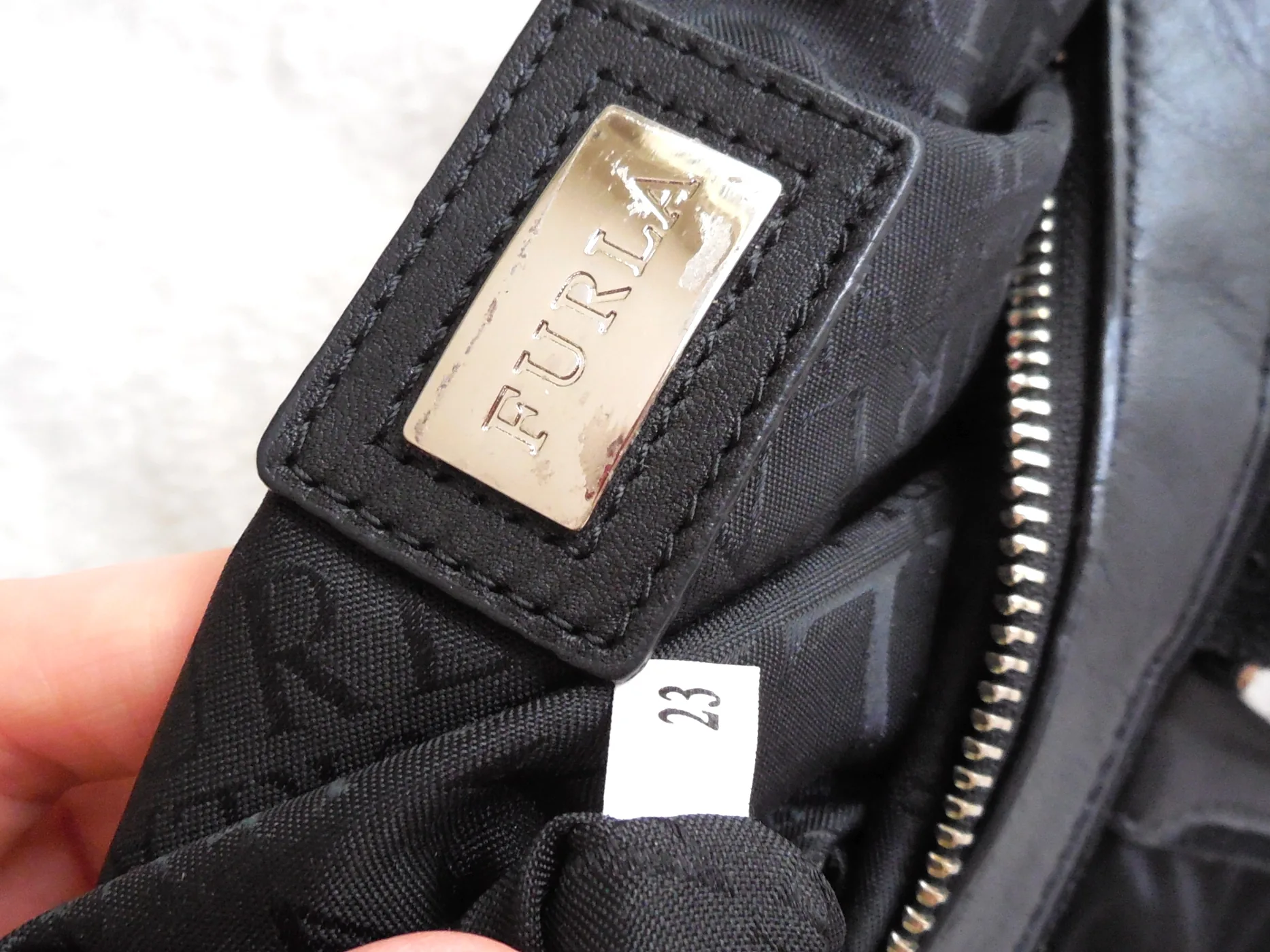 Furla Black Hobo Bag — image 8