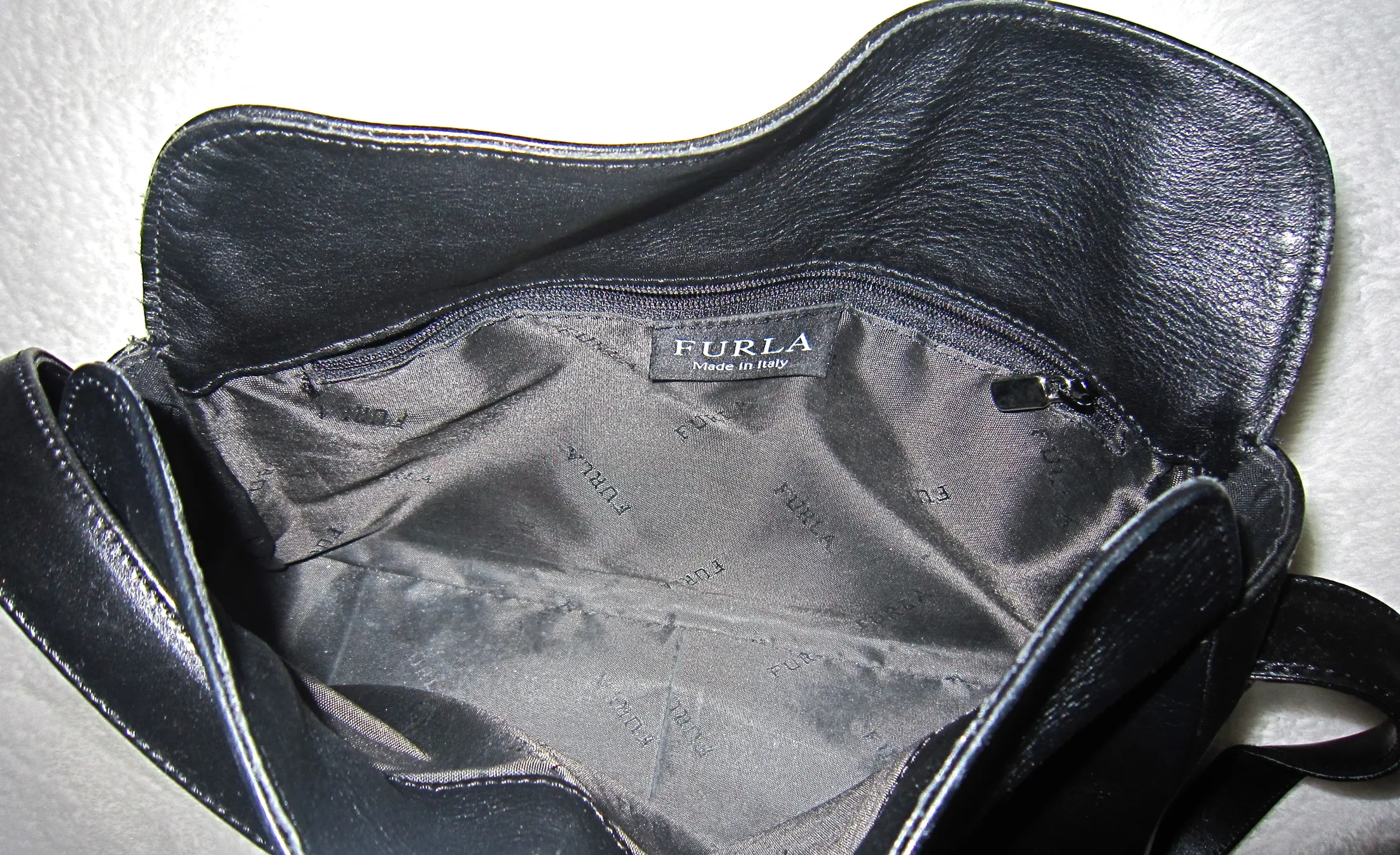 Furla Black Leather Hobo Bag — image 7