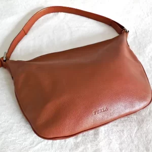 Furla Brown Leather Hobo Bag