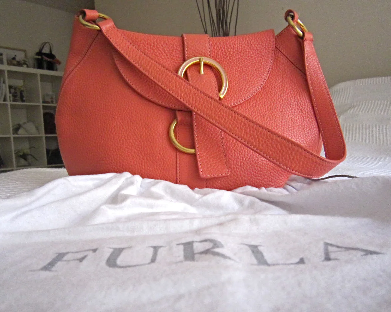 Furla Coral Leather Hobo Bag