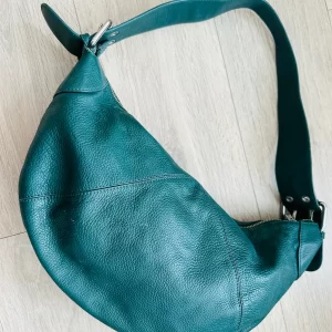 Furla Hobo Green Leather Handbag
