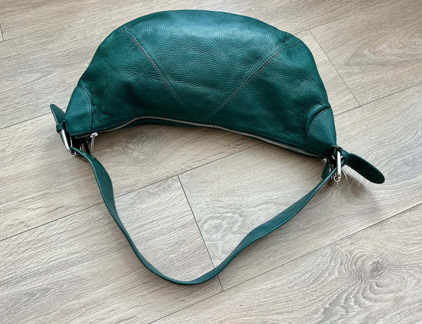 Furla Hobo Green Leather Handbag — image 6