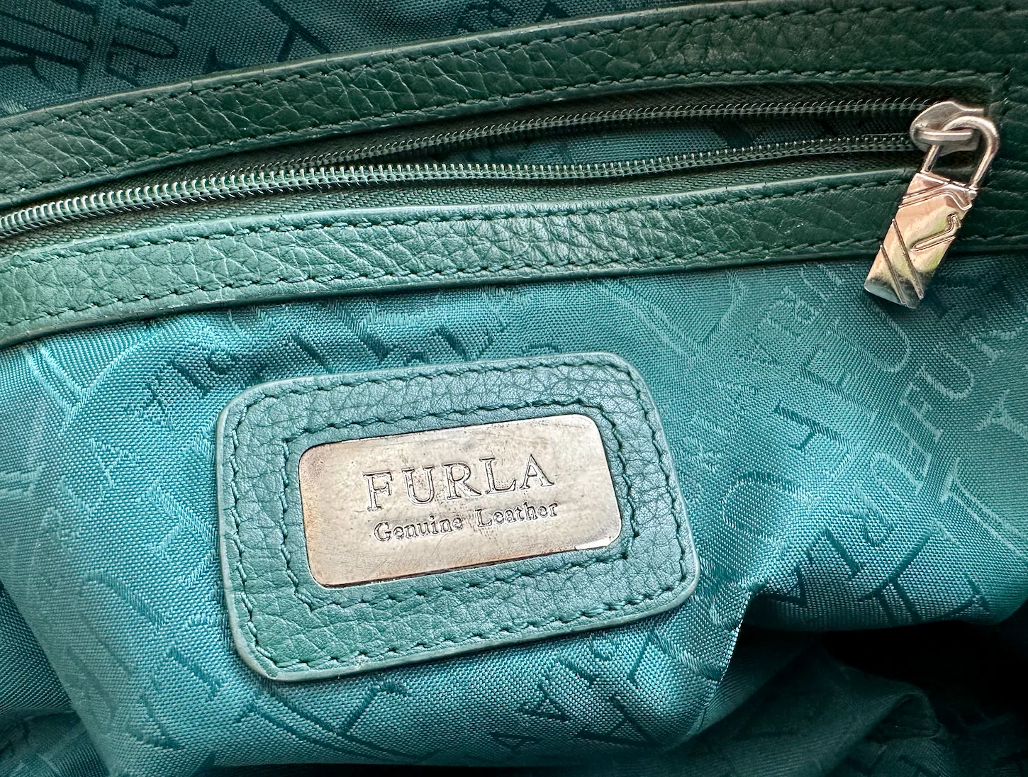 Furla Hobo Green Leather Handbag — image 10