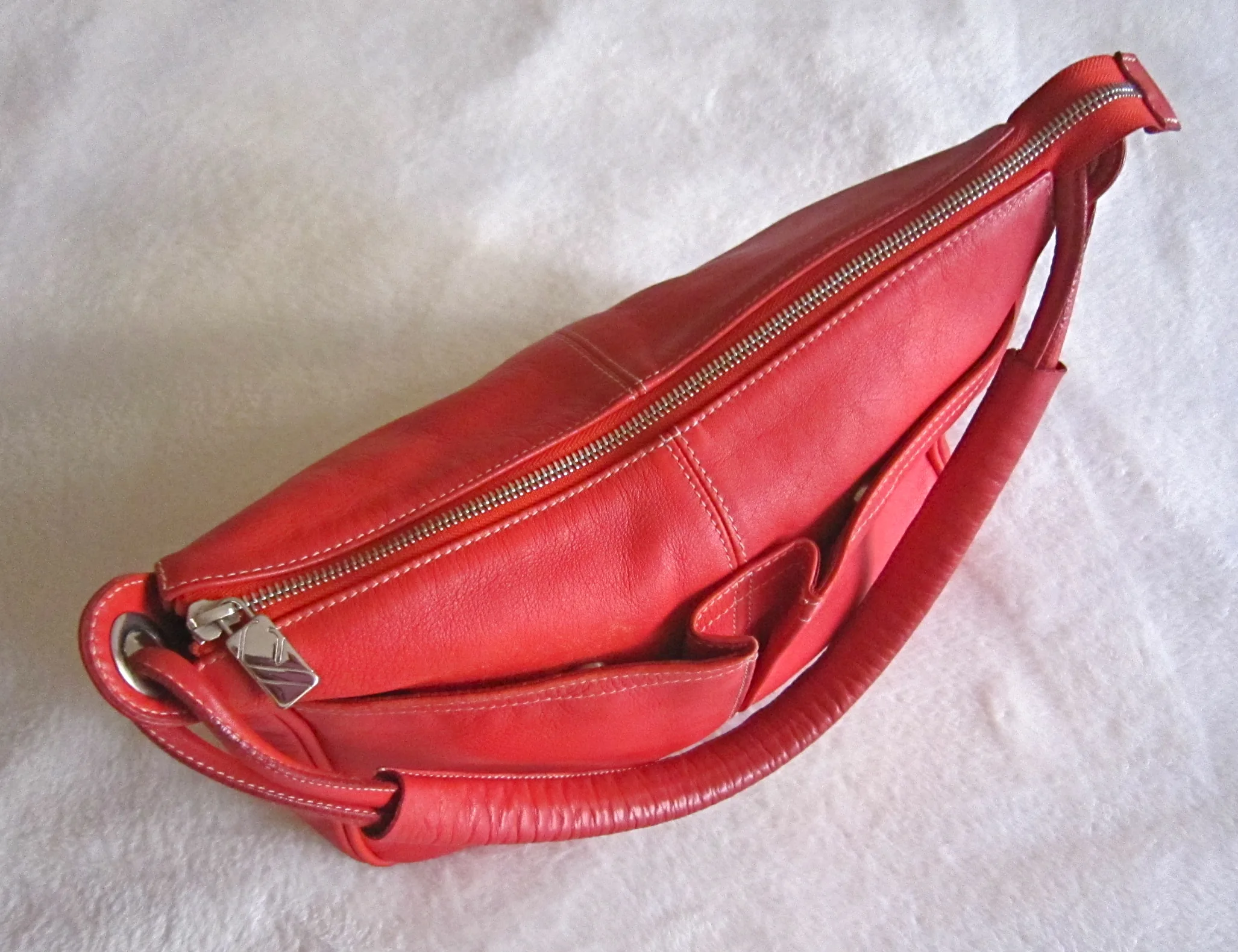 Furla Red Leather Shoulder Bag — image 3