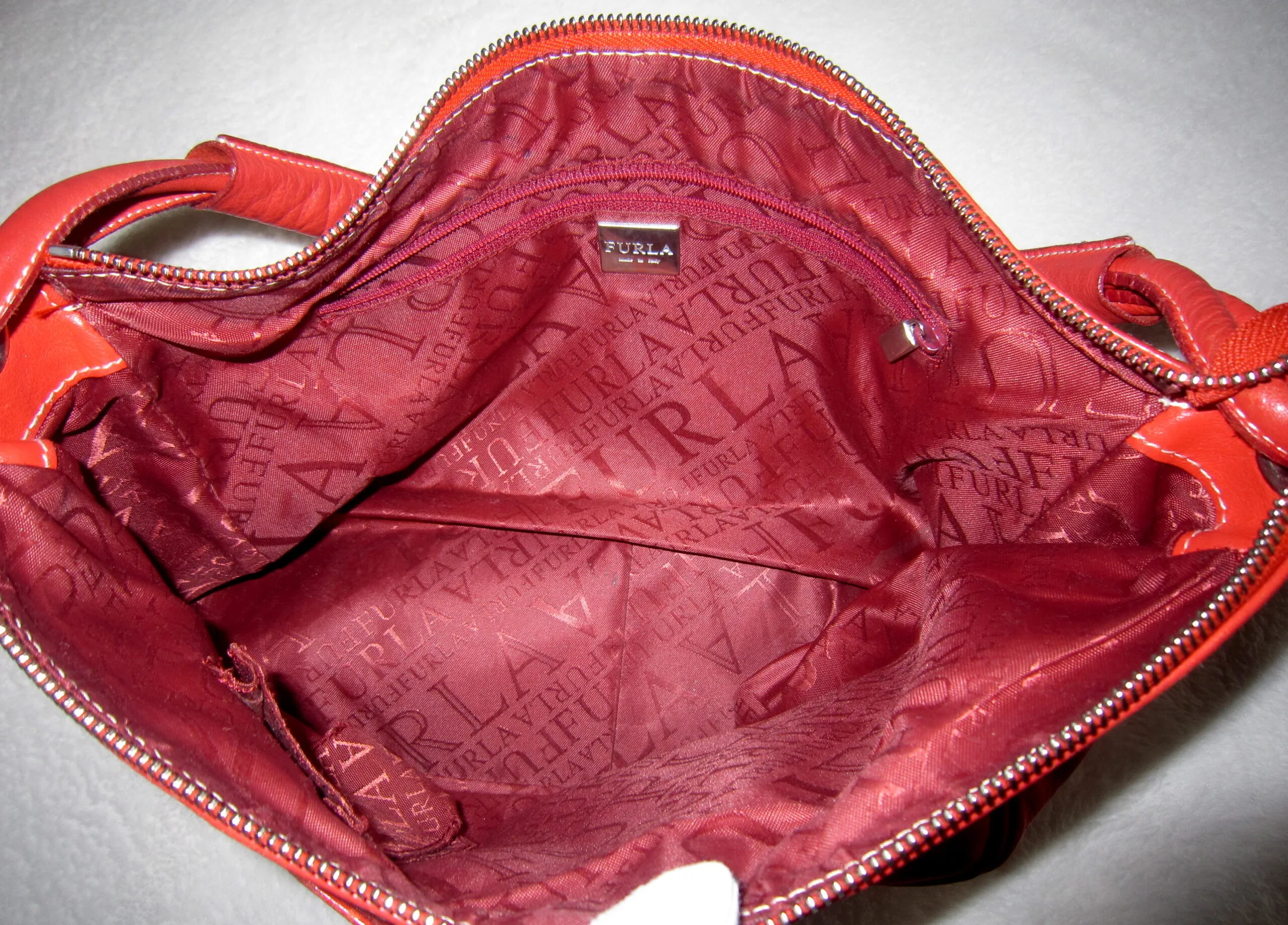 Furla Red Leather Shoulder Bag — image 10