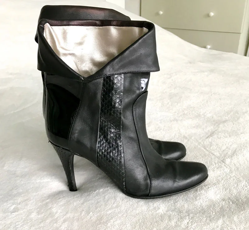 Furla Black Leather Ankle Boots/Size 37 — image 2