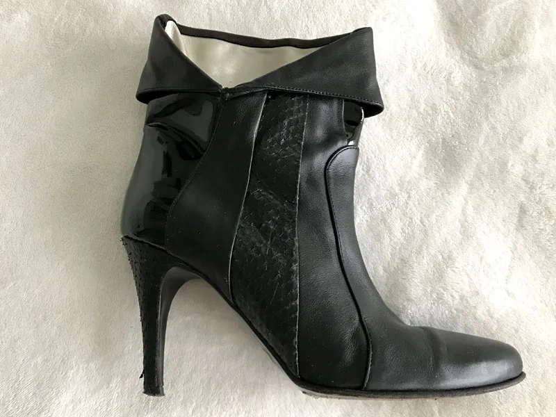 Furla Black Leather Ankle Boots/Size 37 — image 5