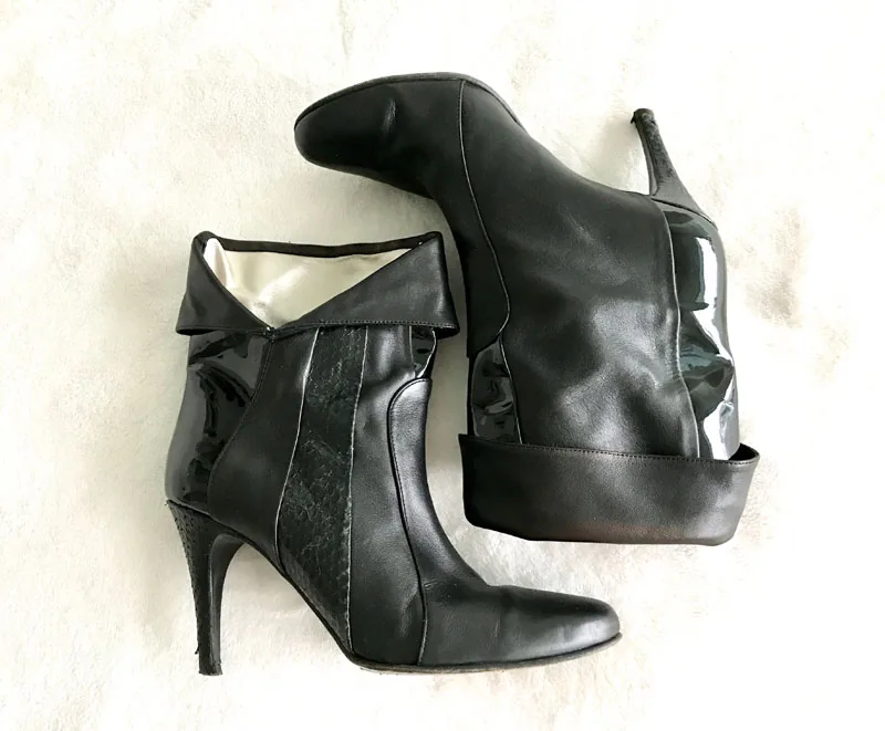 Furla Black Leather Ankle Boots/Size 37 — image 10