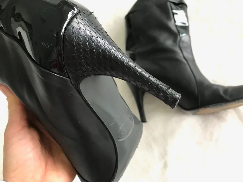 Furla Black Leather Ankle Boots/Size 37 — image 12