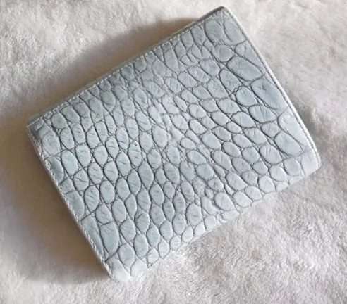 Furla Light Blue Croc Bi-Fold Wallet — image 2
