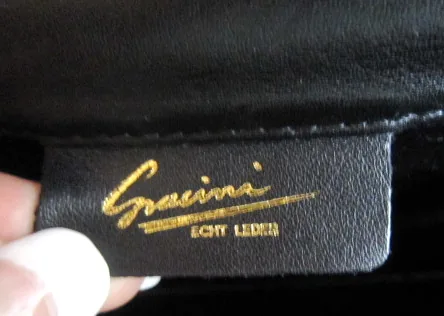 Gacini Black Leather Clutch — image 6